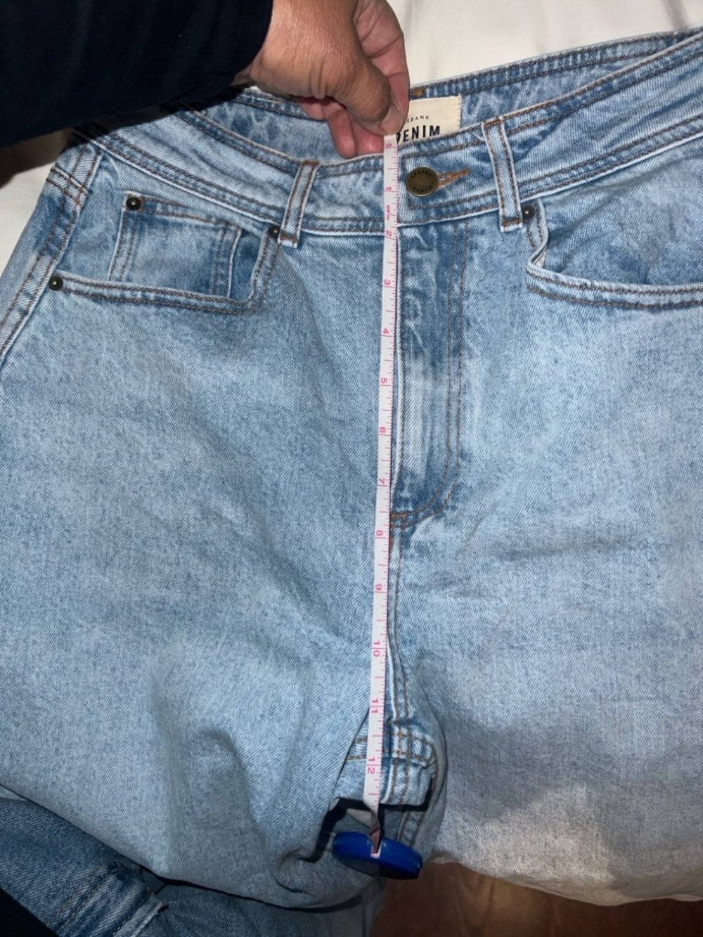 Sezane Light Wash Wide-Leg Jeans - Picture 8 of 12